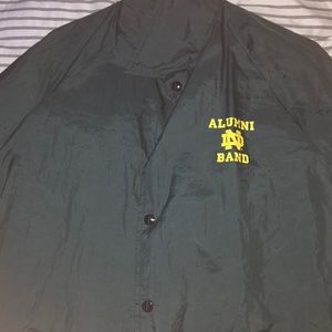 Vintage Notre Dame Band Windbreaker